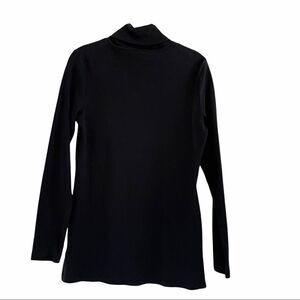 Isaac Mizrahi Black Pima Cotton Turtleneck XS